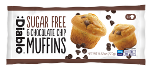 Sugar Free Chocolate Chip Muffins (45g x 6)