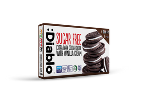 Sugar Free Extra Dark Cocoa Flavour Sandwich Cookie with Vanilla Cream (176g)