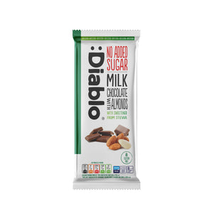Milk Chocolate with Almonds with Stevia 75g