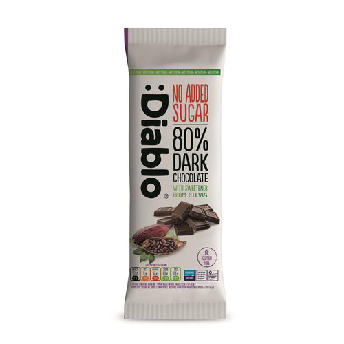 Dark Chocolate 80% with Stevia 75g