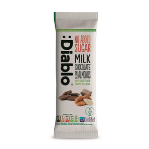 Milk Chocolates with Almonds with Stevia 75g